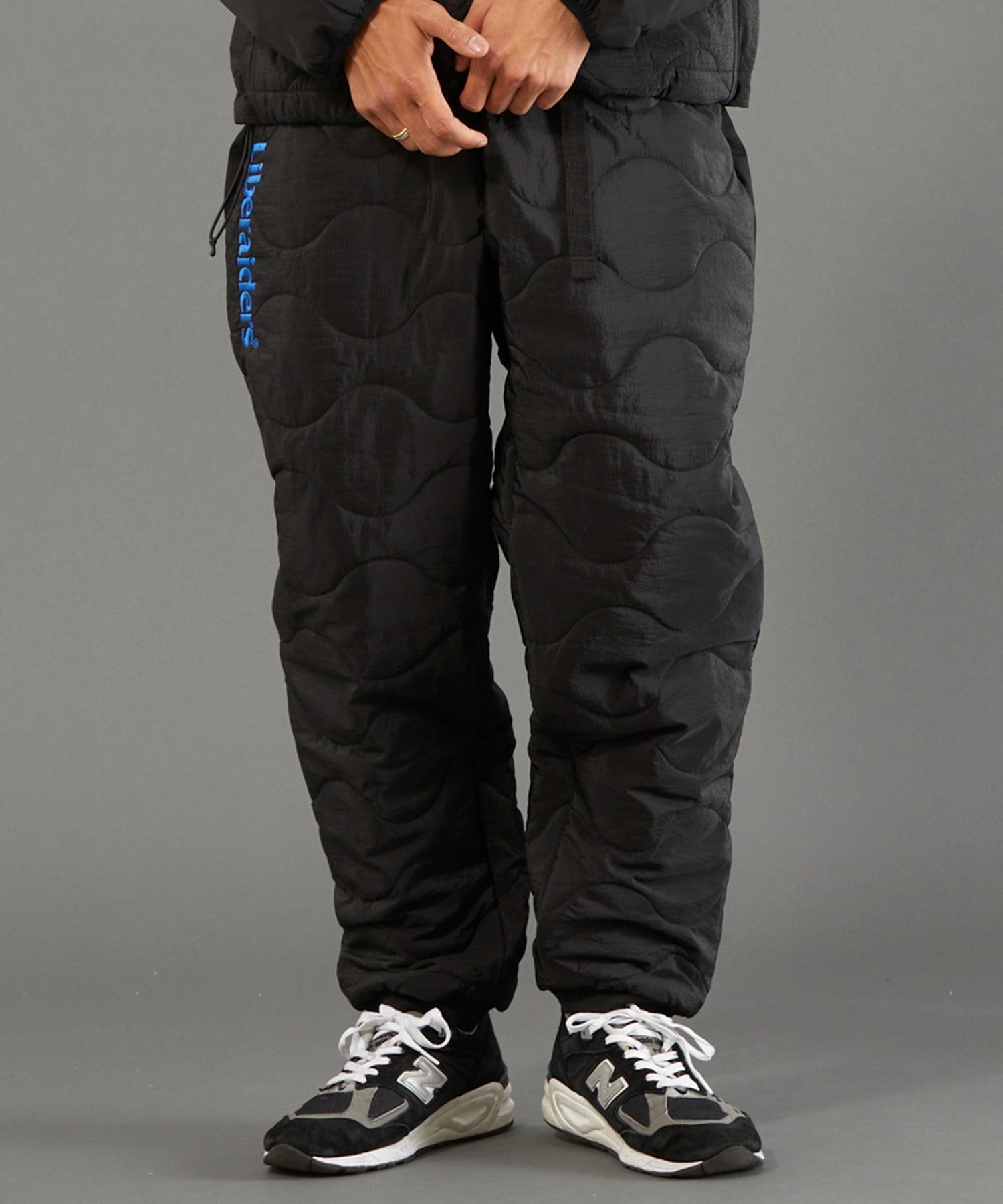 QUILTED RIPSTOP NYLON PANTS