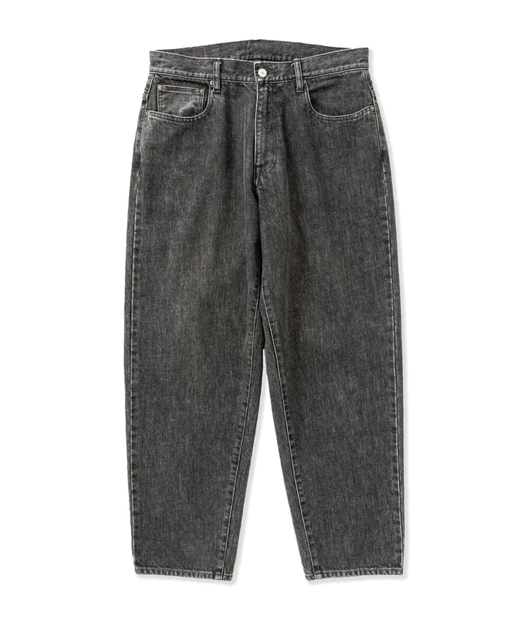 CALEE / VINTAGE REPRODUCT WIDE SILHOUETTE DENIM USED BLACK / ヴィンテージリプロダクトデニムパンツ