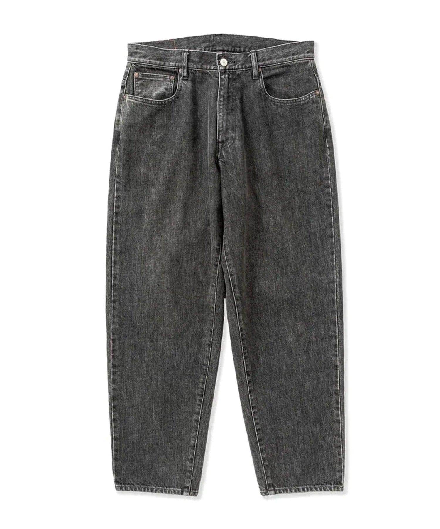 CALEE / VINTAGE REPRODUCT WIDE SILHOUETTE DENIM USED BLACK / ヴィンテージリプロダクトデニムパンツ