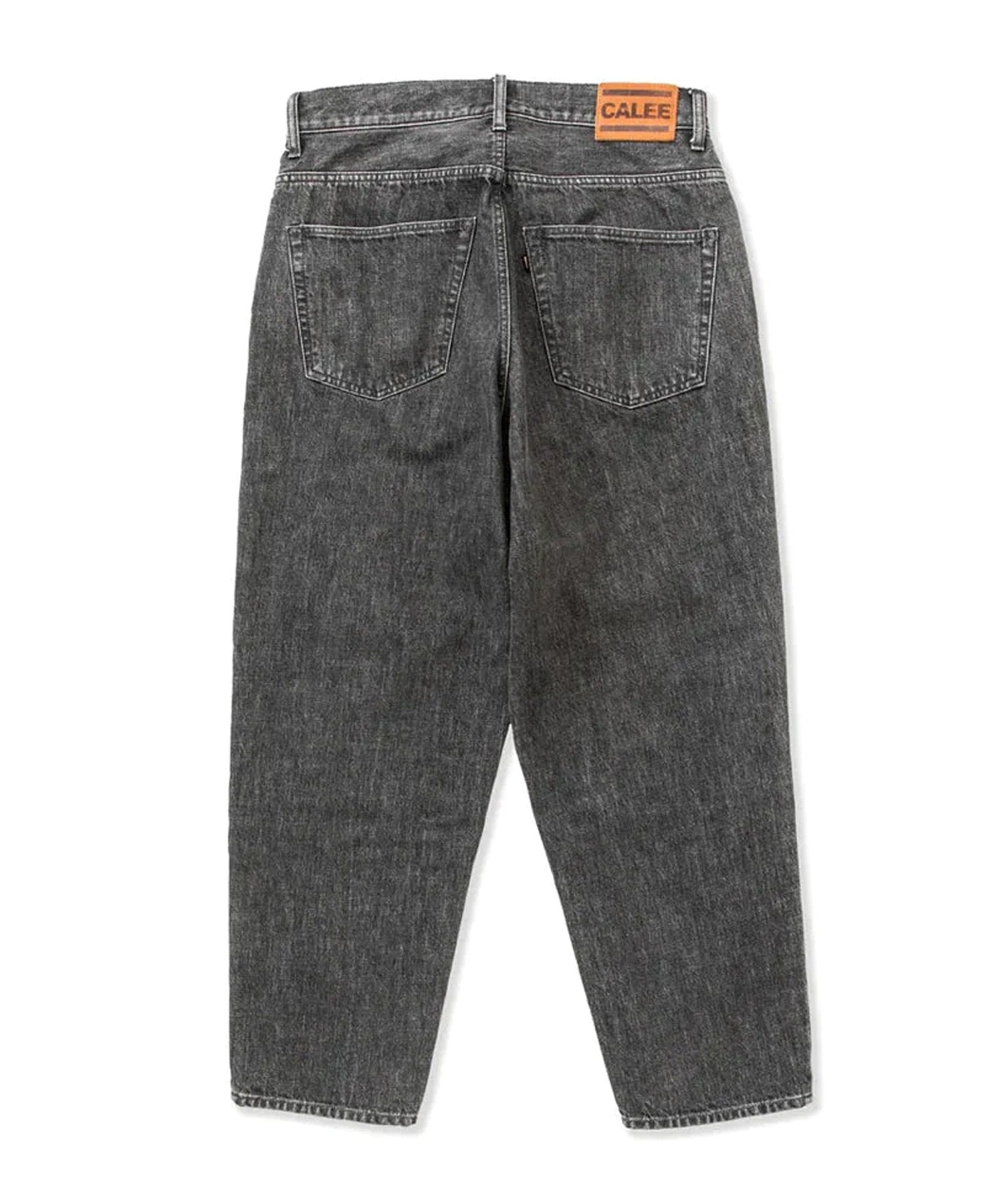 CALEE / VINTAGE REPRODUCT WIDE SILHOUETTE DENIM USED BLACK / ヴィンテージリプロダクトデニムパンツ