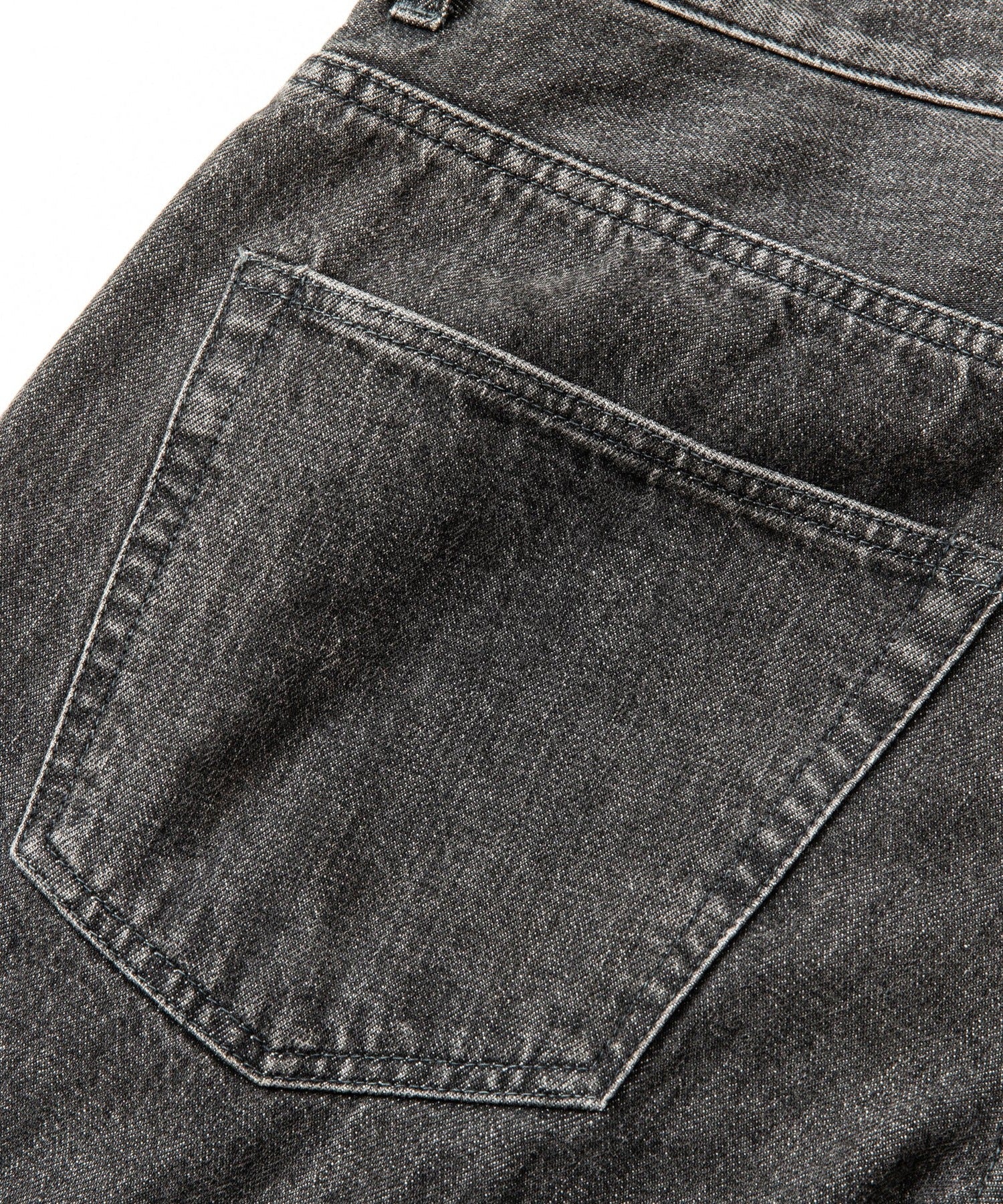 CALEE / VINTAGE REPRODUCT WIDE SILHOUETTE DENIM USED BLACK / ヴィンテージリプロダクトデニムパンツ