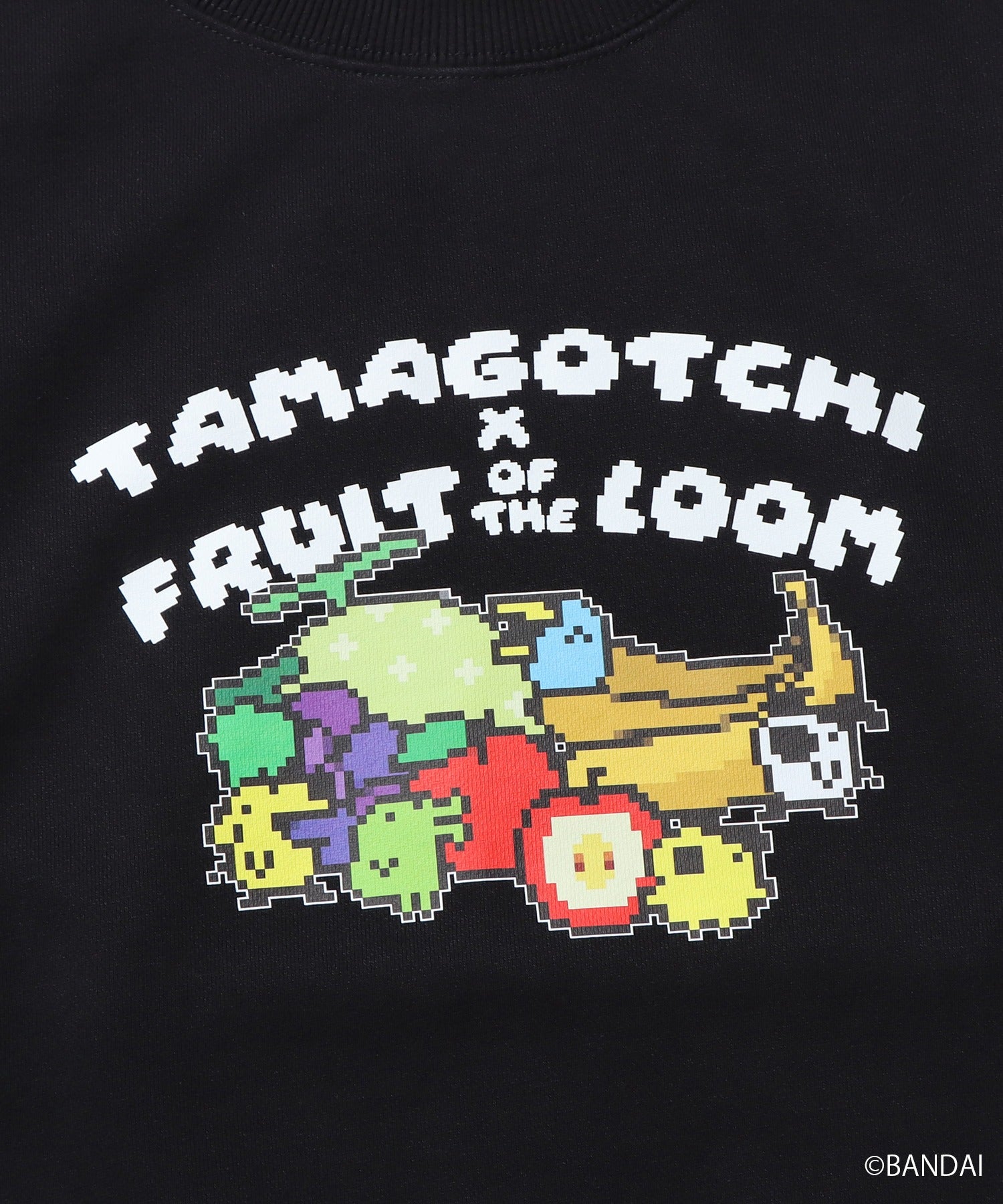 たまごっち×FRUIT OF THE LOOM フロントプリントスウェット