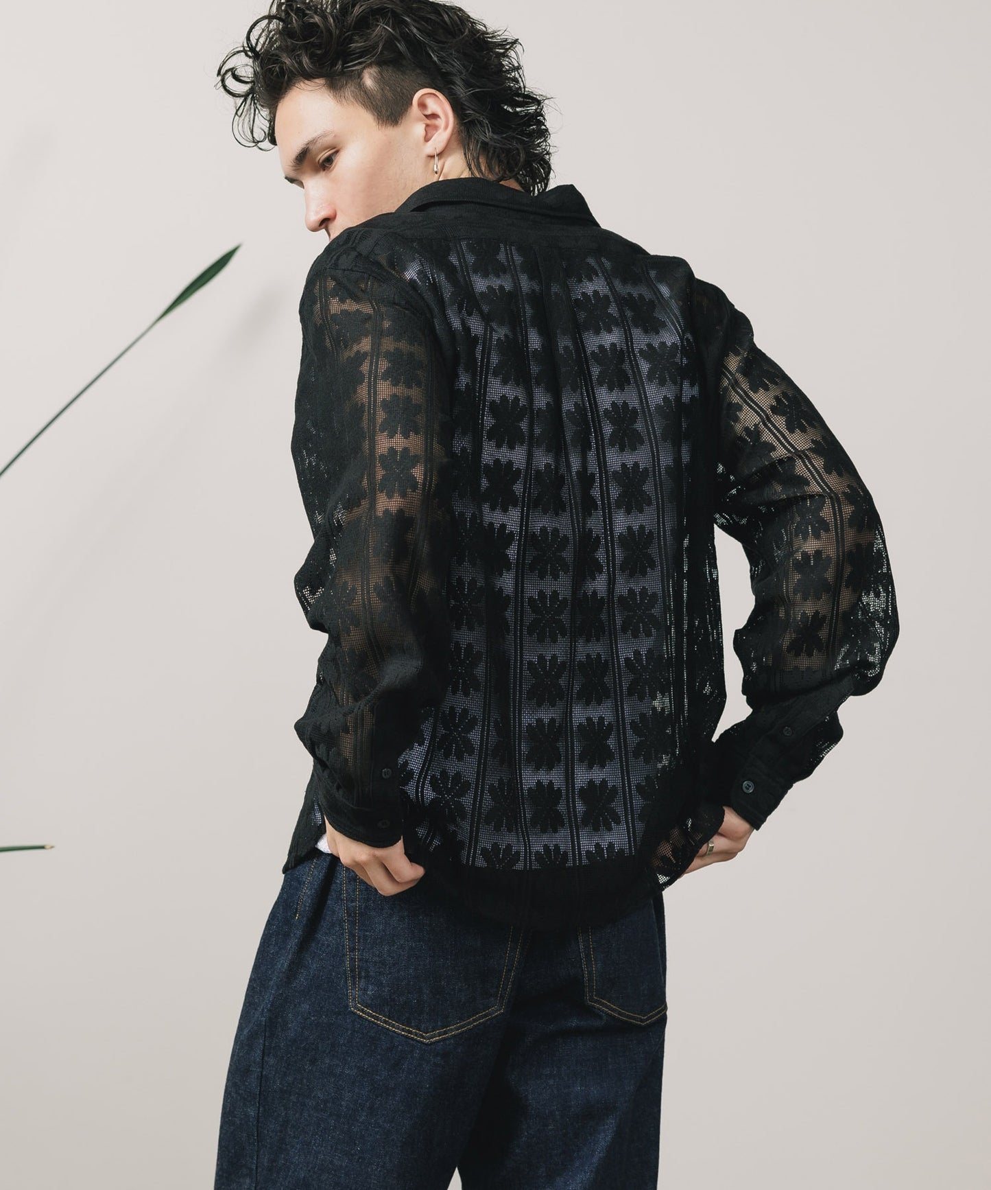 FREE MAX×Hyoma / Flower Lace Shirt
