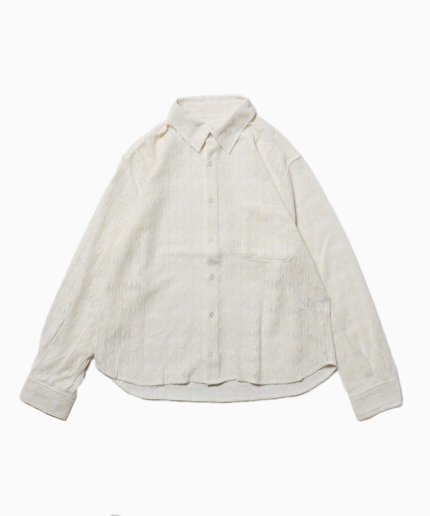 FREE MAX×Hyoma Flower Lace Shirt