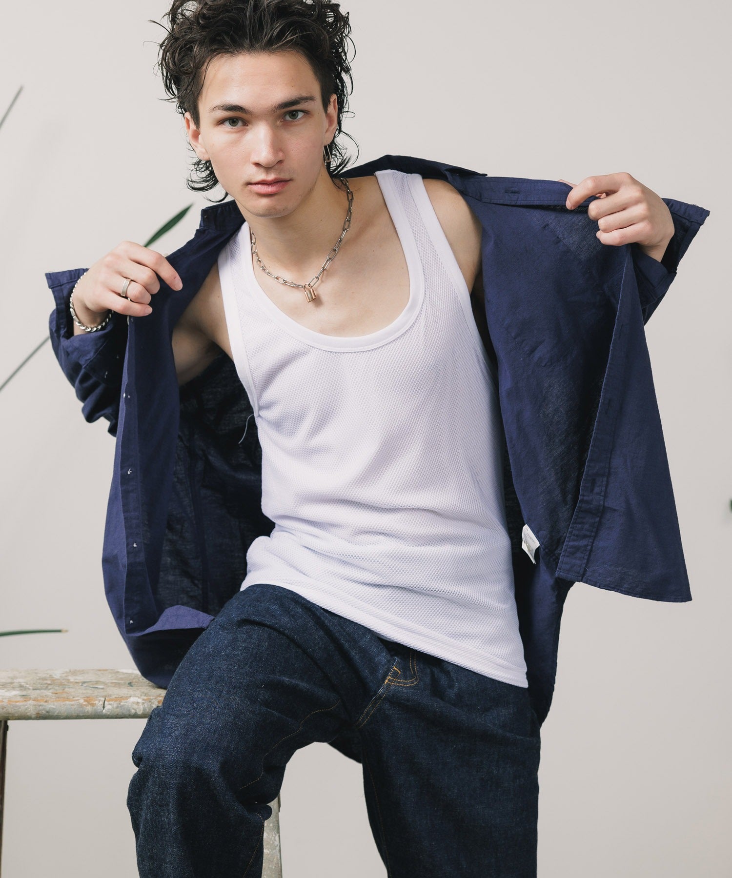 FREE MAX×Hyoma Mesh Tank Top