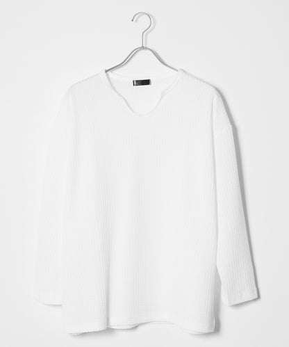 Theater code / skipper waffle cut sew スキッパー ワッフル カットソー