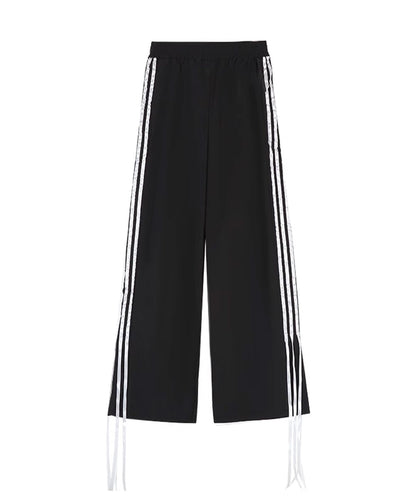 Theater code / side lace track pants