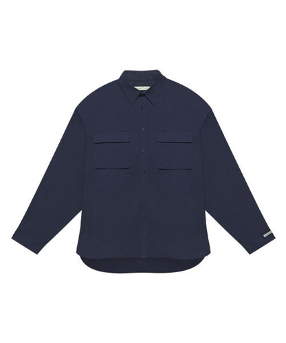 INSTANTFUNK / Ms Oversized flap-pocket shirt