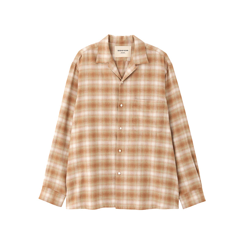 SEVEN BY SEVEN/セブン バイ セブン OMBRE CHECK COVERALL JACKET - Unstained organic cotton -
