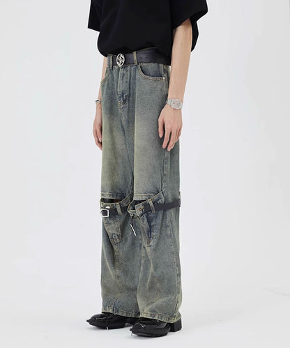 Theater code / buckle design denim pants バックルデザイン デニムパンツ