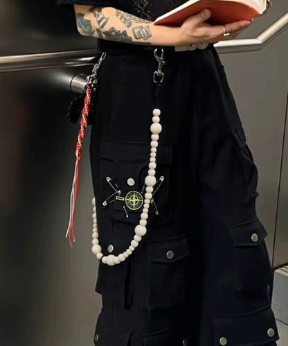 Theater code / wood beads wallet chain ウッドビーズ ウォレットチェーン