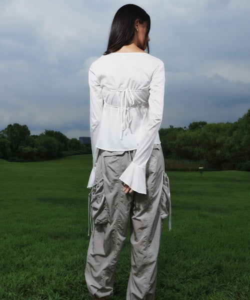 Kijun / Shirring Tie Blouse シャーリングブラウス