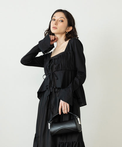 Kijun / Shirring Tie Blouse シャーリングブラウス