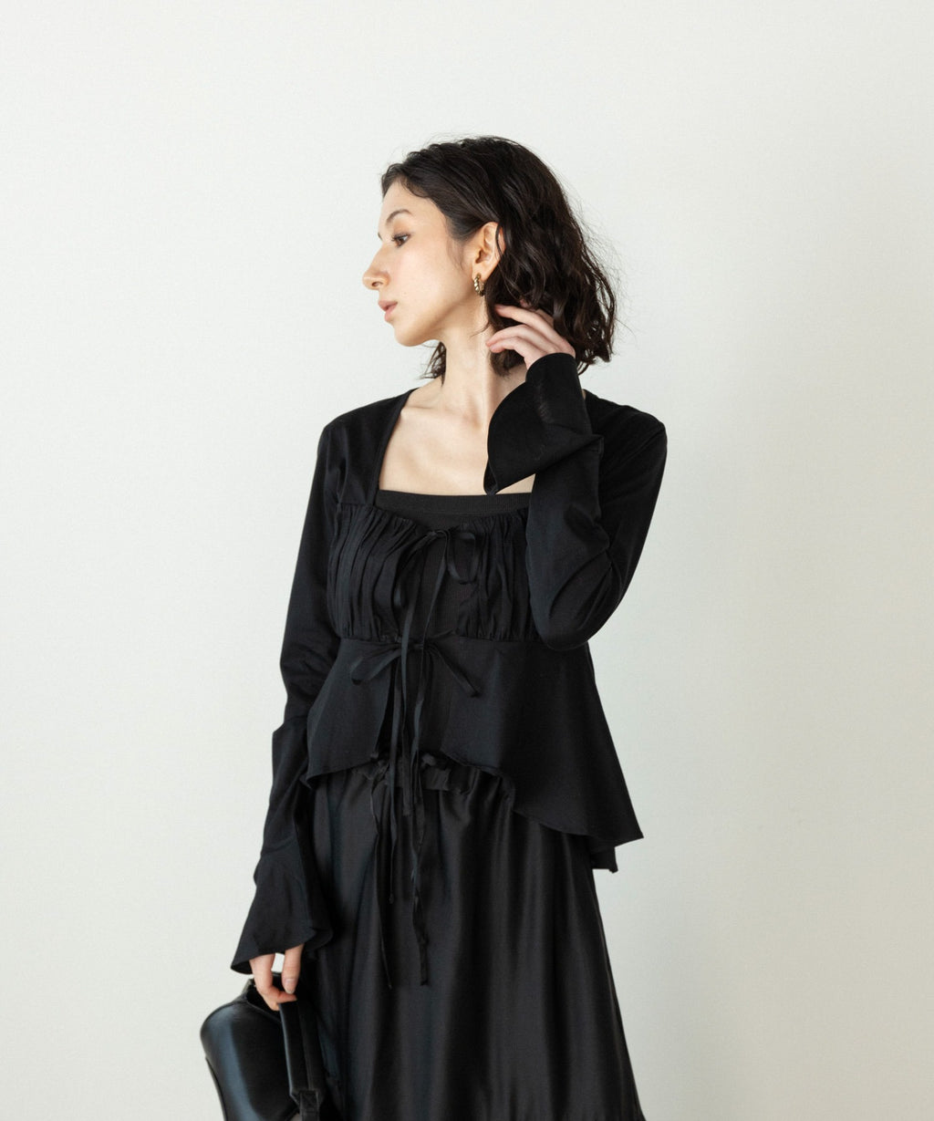 Kijun / Shirring Tie Blouse シャーリングブラウス