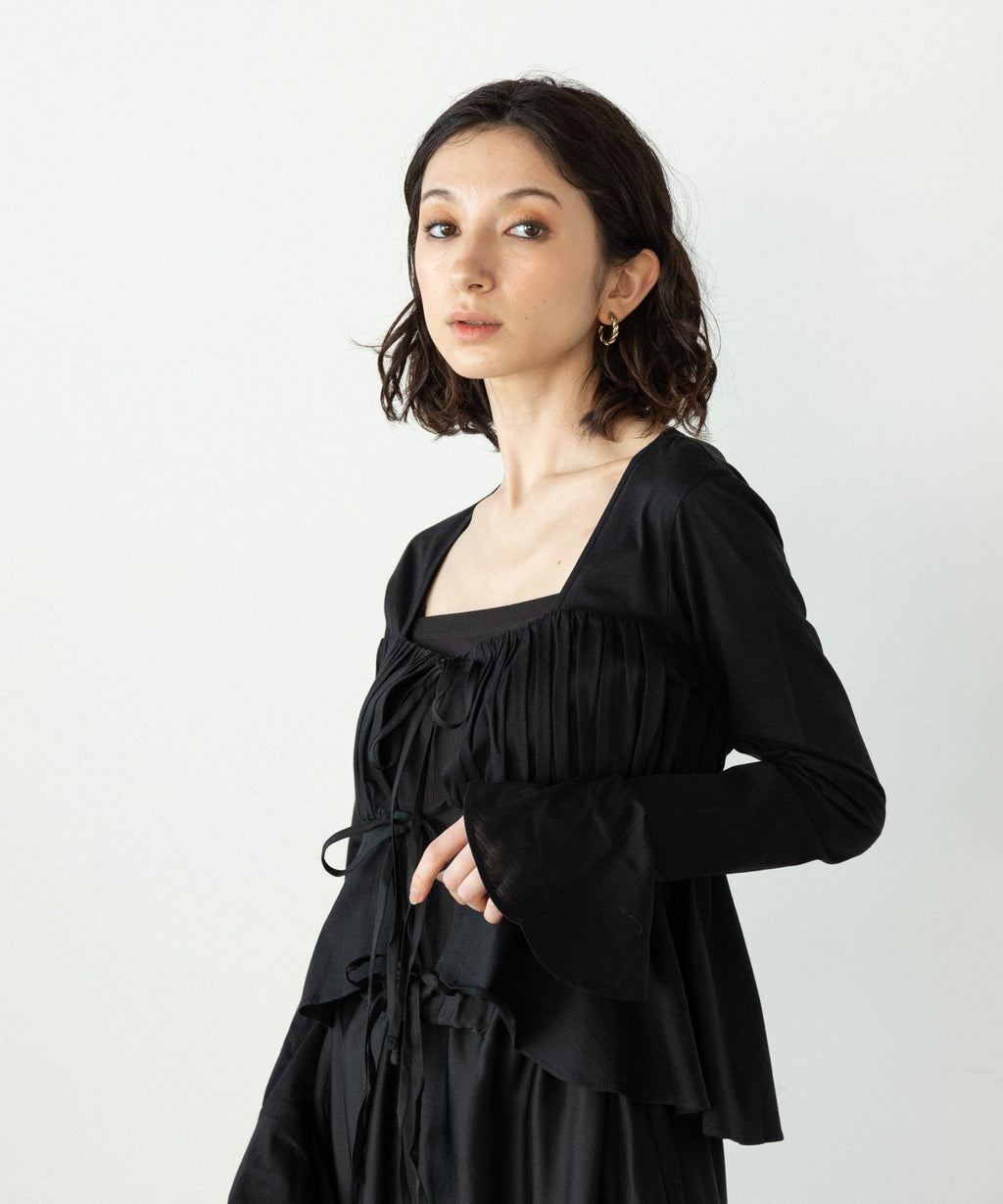 Kijun / Shirring Tie Blouse シャーリングブラウス