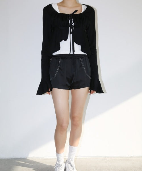 Kijun / Shirring Tie Blouse シャーリングブラウス