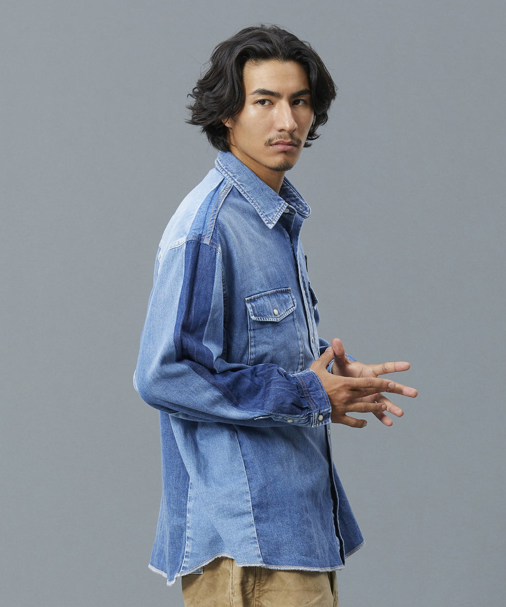 Liberaiders / REMAKE DENIM SHIRT