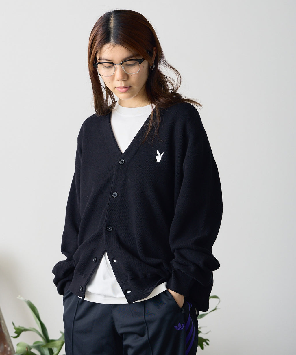 PLAYBOY RABBIT V-NECK CARDIGAN