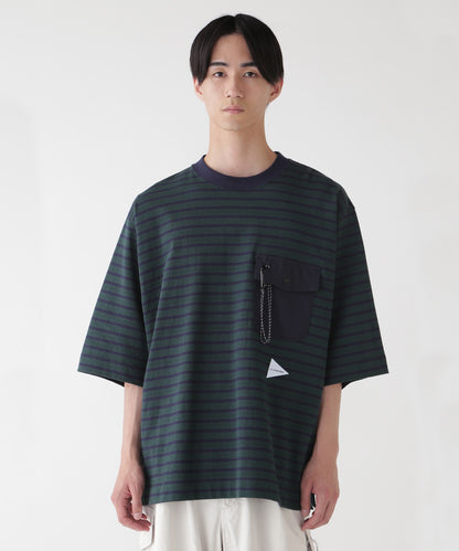 Striped pocket H/S T
