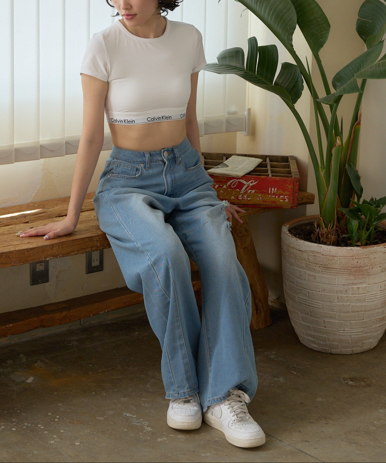Calvin Klein / T-SHIRT BRALETTE