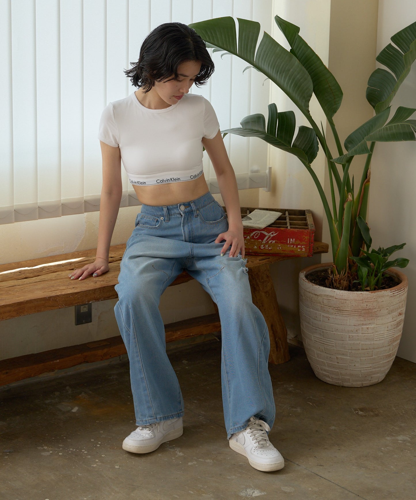 Calvin Klein / T-SHIRT BRALETTE