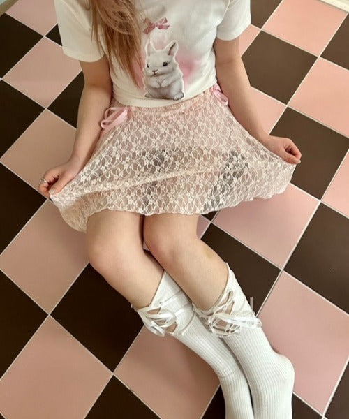 ipugo / Race Asymmetry mini Skirt