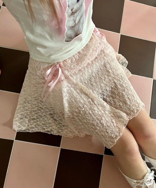 ipugo / Race Asymmetry mini Skirt