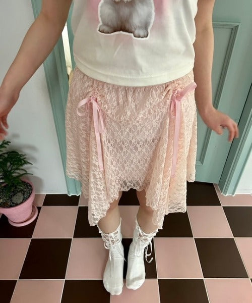 ipugo / Race Asymmetry mini Skirt