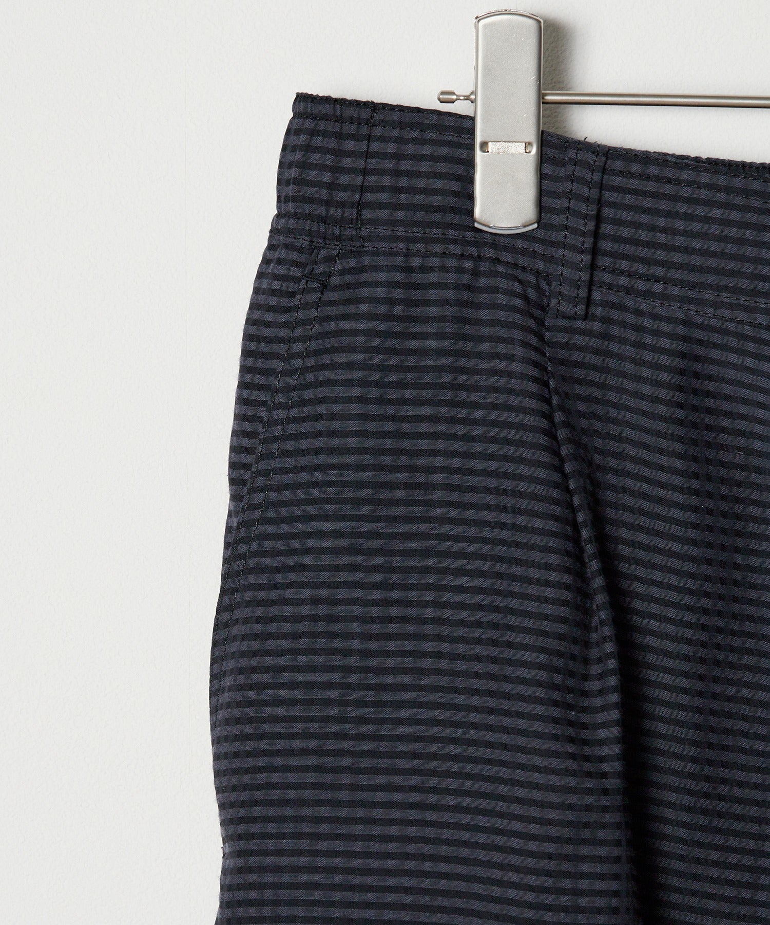 EASY TYPE SHEER SHORT PANTS - Gingham check indian khadi -