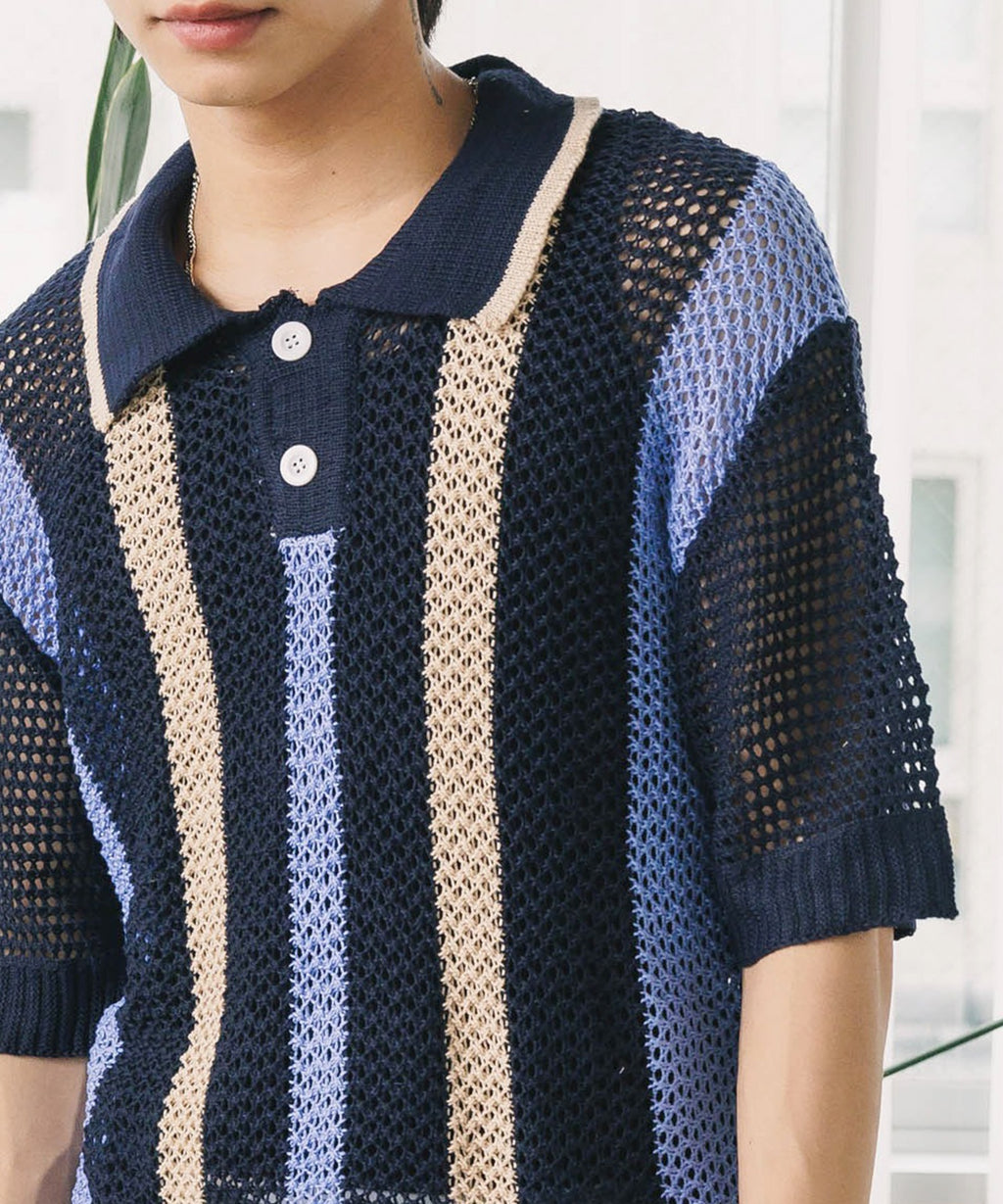 ROOP TOKYO / S/Sメッシュニットポロシャツ
