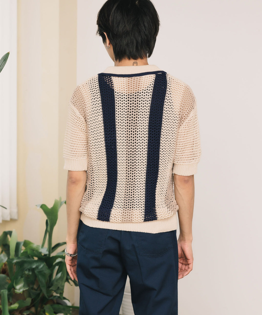 ROOP TOKYO / S/Sメッシュニットポロシャツ