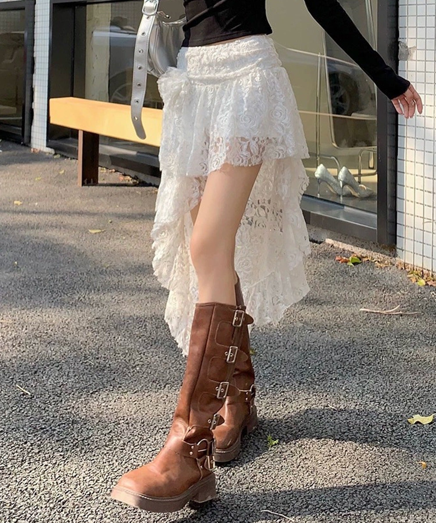 Chick / アシンメトリーフリルスカート