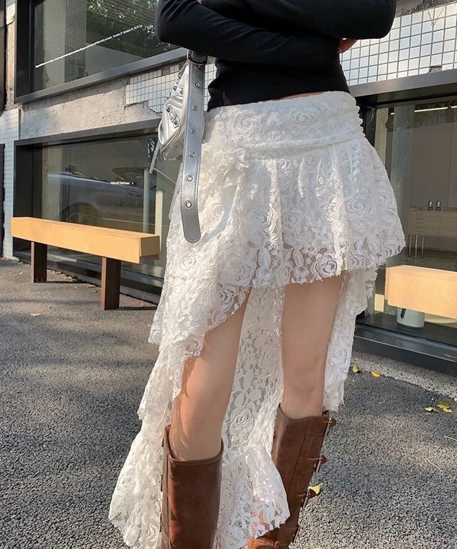 Chick / アシンメトリーフリルスカート