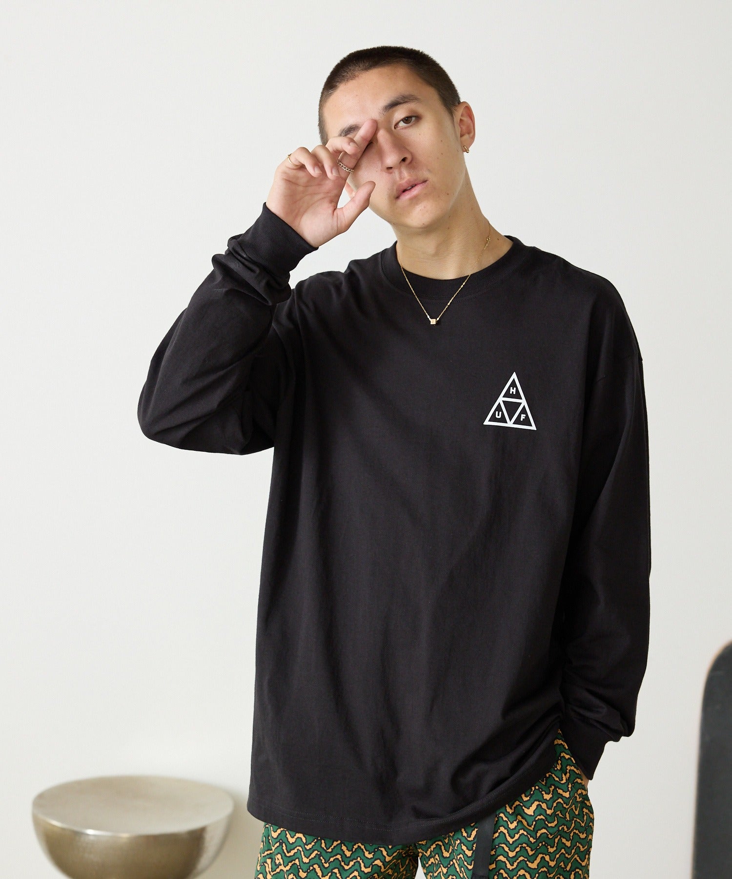 HUF SET TT L/S TEE