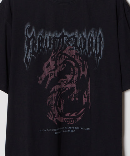 Theater code / dragon print tee shirt