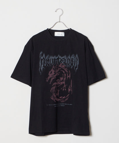 Theater code / dragon print tee shirt
