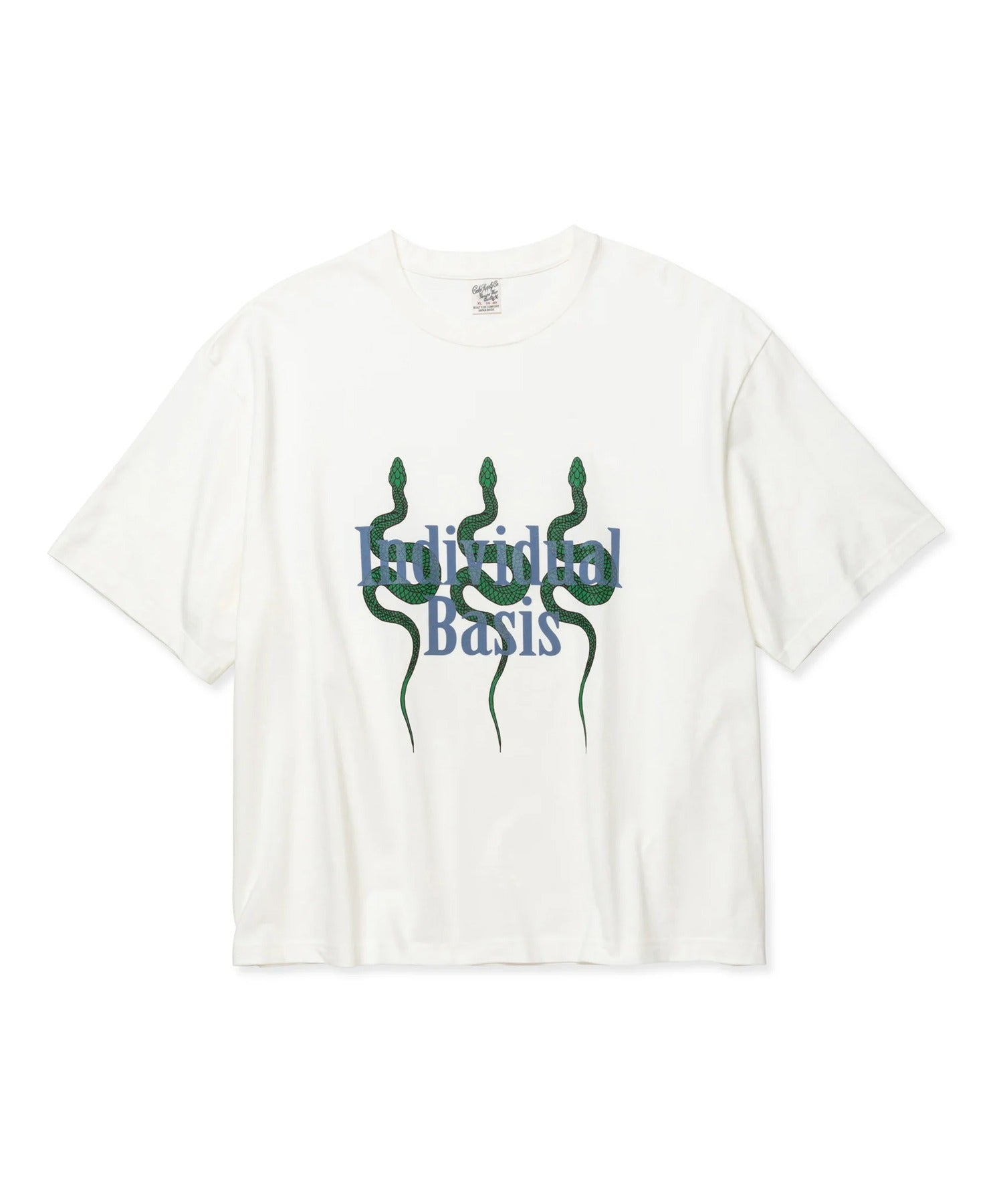 DROP SHOULDER "INDIVIDUAL BASIS" SNAKE LOGO TEE