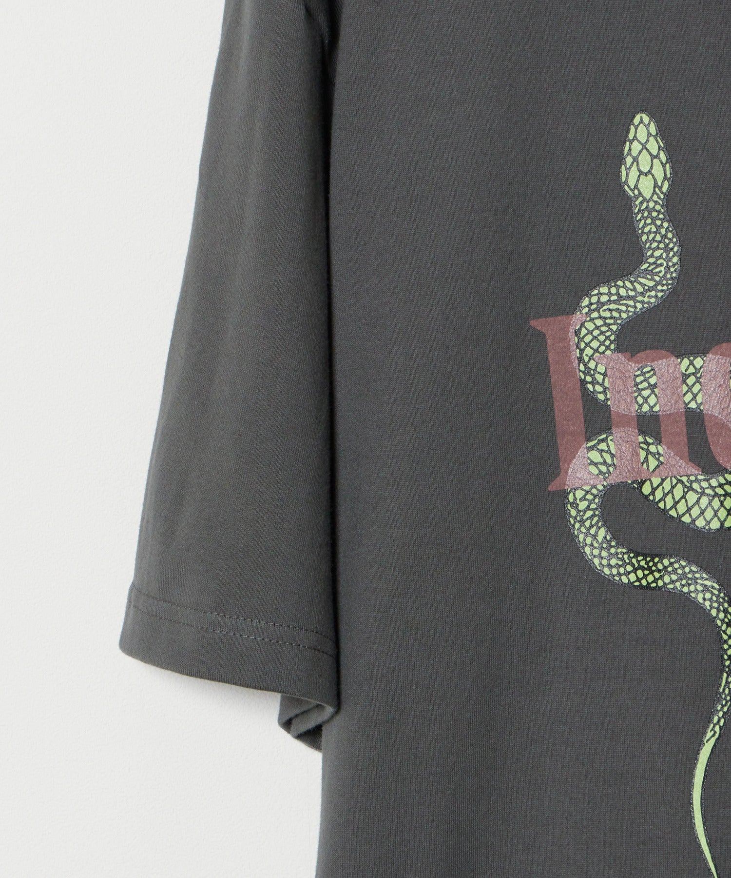 DROP SHOULDER "INDIVIDUAL BASIS" SNAKE LOGO TEE