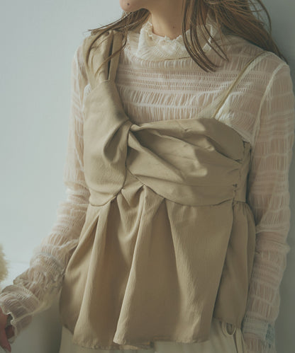 AO.2 / Asymmetric design bustier アシンメトリーデザインビスチェ