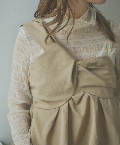 AO.2 / Asymmetric design bustier アシンメトリーデザインビスチェ