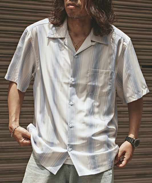 ALL RUNS / オープンカラーS/Sシャツ