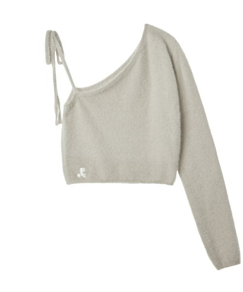 RR UNBALANCE LAYERED KNIT TOP