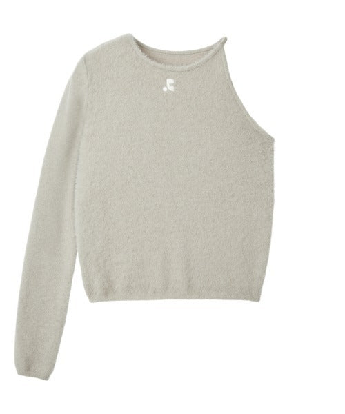 RR UNBALANCE LAYERED KNIT TOP