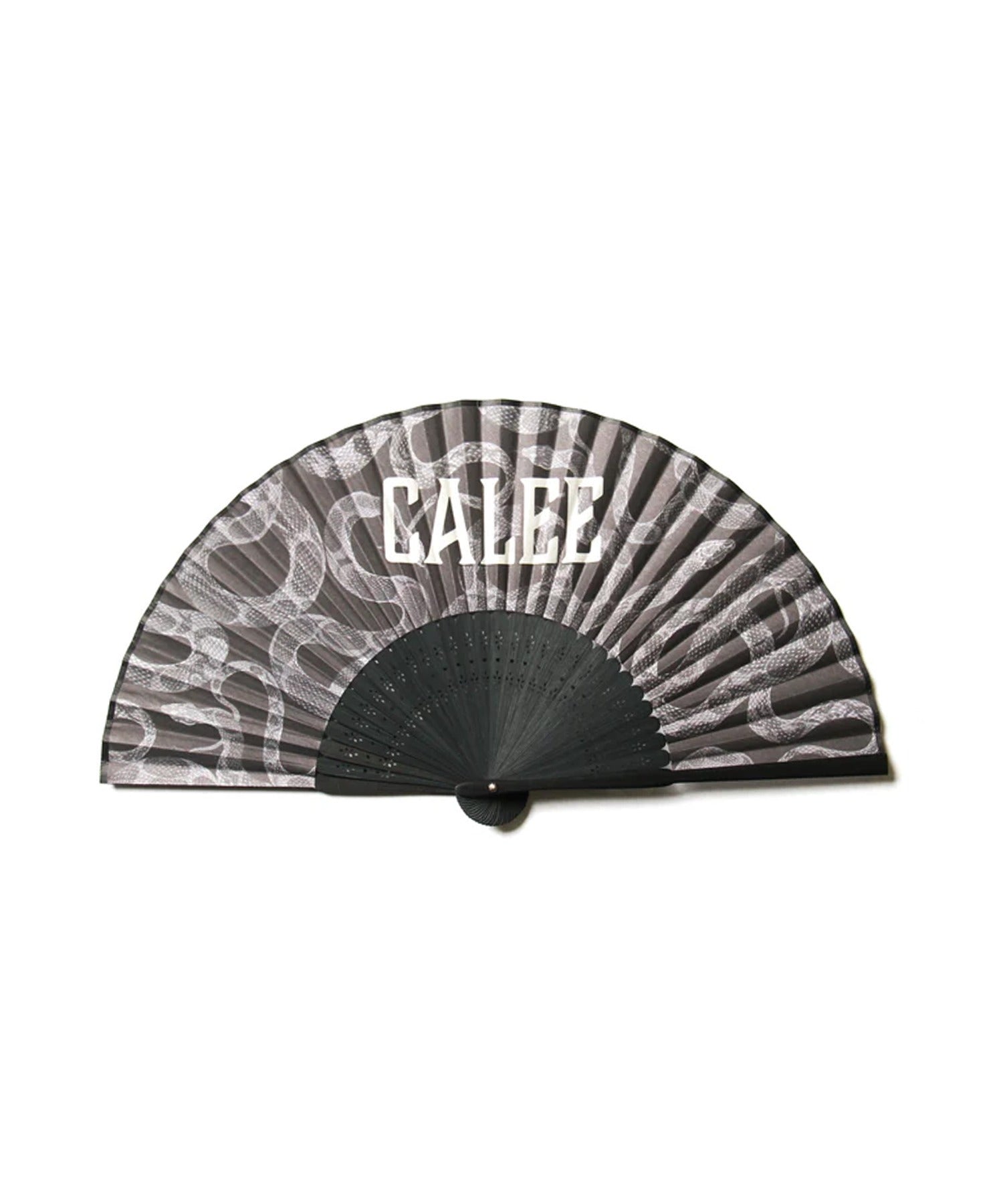 ALLOVER SNAKE PATTERN HAND FAN