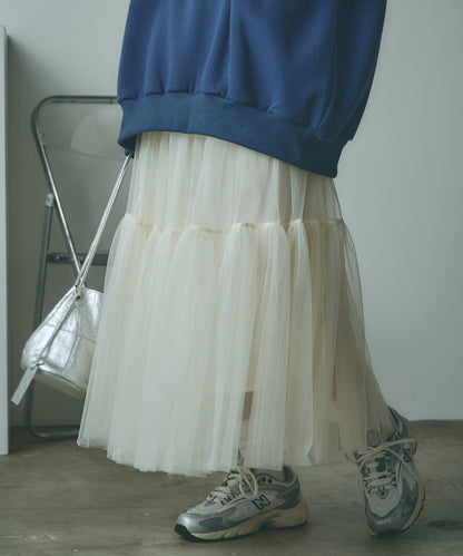 AO.2 / Tiered tulle skirt ティアードチュールスカート