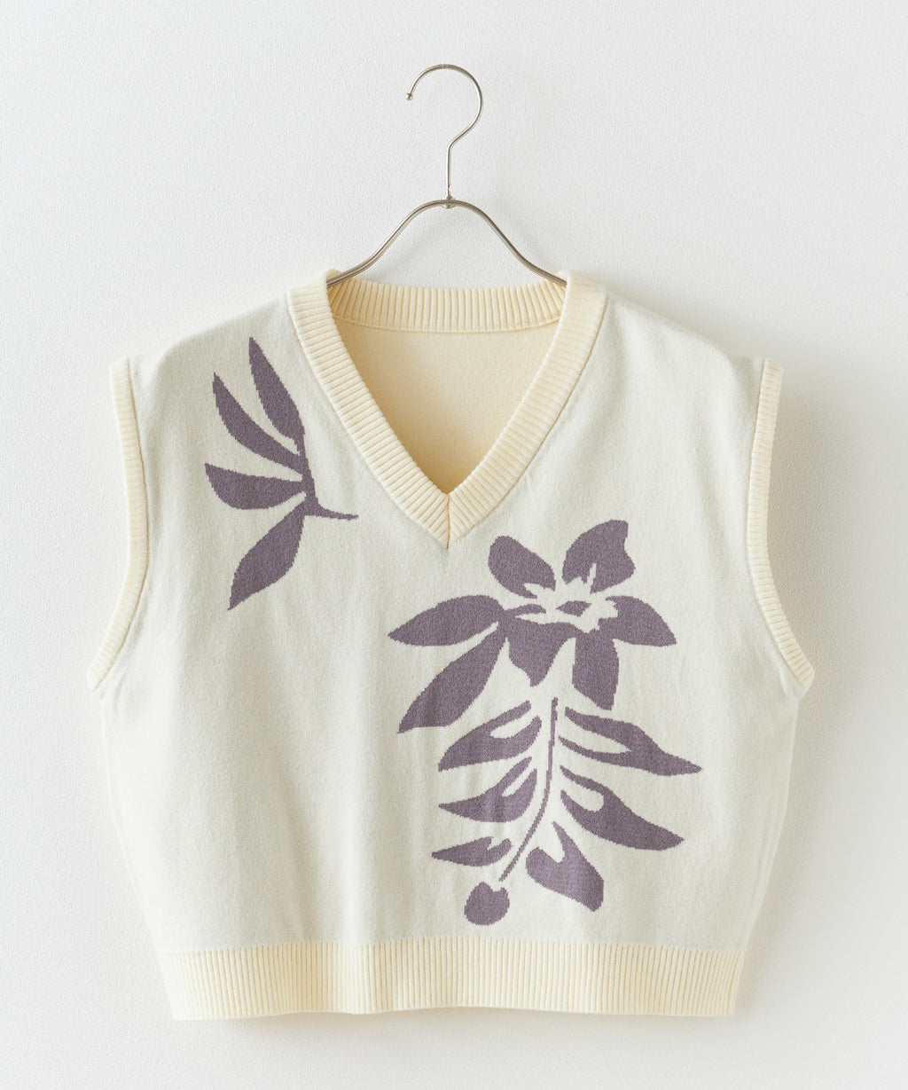 SEA LA VIEW / ジャガードニットベスト