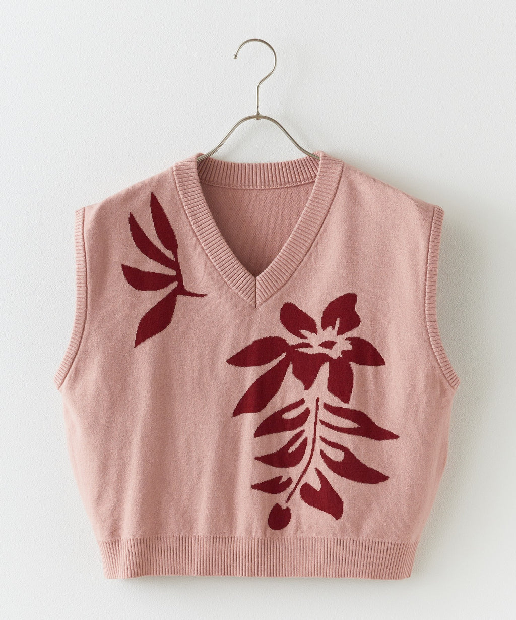 SEA LA VIEW / ジャガードニットベスト