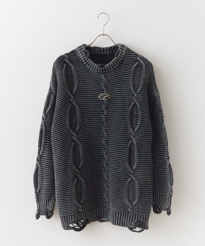 Chick / Vintage damage Knit ヴィンテージ風ダメージニット