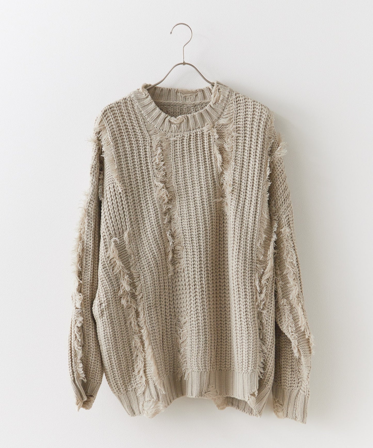 Chick / Fringe damage knit フリンジダメージニット