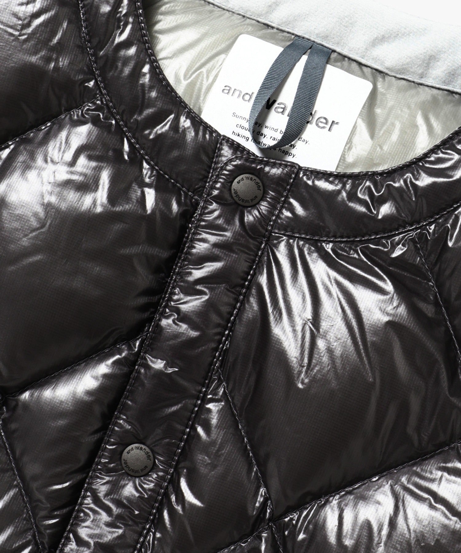 and wander / Diamond Stitch Down Vest